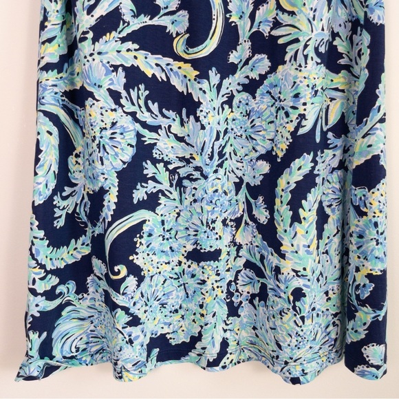 Lilly Pulitzer Margot Blue High Tide Scuba Swing Dress - Picture 6 of 11